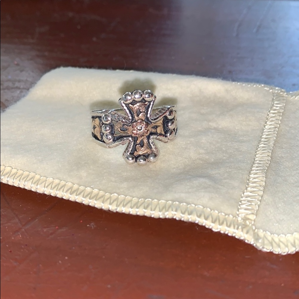 Hyo Silver cross ring